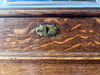 Antique Artist's Lidded Cabinet On Bobbin Supports With Castors