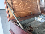 Load image into Gallery viewer, Antique Artist&#39;s Lidded Cabinet On Bobbin Supports With Castors
