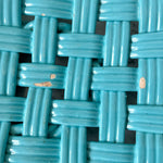 Load image into Gallery viewer, Vintage Blue Glazed Ceramic Woven Bowl
