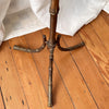 French Brass Faux Bamboo Floor Lamp Attributed To Maison Bagues