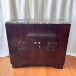 Load image into Gallery viewer, Large French Antique Art Deco Marble Top Cabinet
