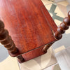 Antique Four Tier Mahogany Bobbin Wall Shelf