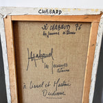 Load image into Gallery viewer, French Vintage Surrealist Oil Painting On Canvas
