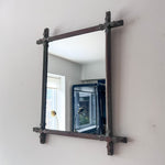 Load image into Gallery viewer, Antique French Wall Mirror Painted Grey
