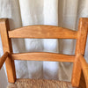 Vintage French Occasional Armchair With Rush Seat