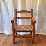 Load image into Gallery viewer, Vintage French Occasional Armchair With Rush Seat
