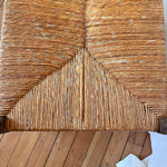 Load image into Gallery viewer, Antique Bobbin Bench With Rush Seat
