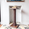 Vintage Wine Press Pedestal Side Table / Stand