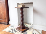 Load image into Gallery viewer, Vintage Wine Press Pedestal Side Table / Stand
