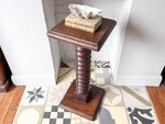 Load image into Gallery viewer, Vintage Wine Press Pedestal Side Table / Stand
