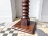 Vintage Wine Press Pedestal Side Table / Stand