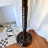 French Vintage Turned Wood Floor Lamp In The Style Of Charles Dudouyt