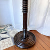 French Vintage Turned Wood Floor Lamp In The Style Of Charles Dudouyt