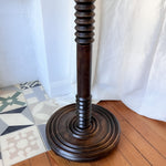 Load image into Gallery viewer, French Vintage Turned Wood Floor Lamp In The Style Of Charles Dudouyt
