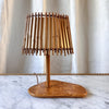 Vintage French Bamboo Table Lamp Attributed to Louise Sognot