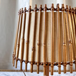 Load image into Gallery viewer, Vintage French Bamboo Table Lamp Attributed to Louise Sognot
