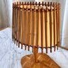 Vintage French Bamboo Table Lamp Attributed to Louise Sognot