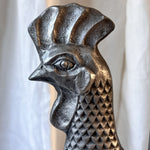 Load image into Gallery viewer, French Mid Century Brutalist Metal Rooster Table Lamp
