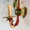 ON HOLD - A Pair Of French Vintage Toleware Lemon and Pomegranate Light Sconces