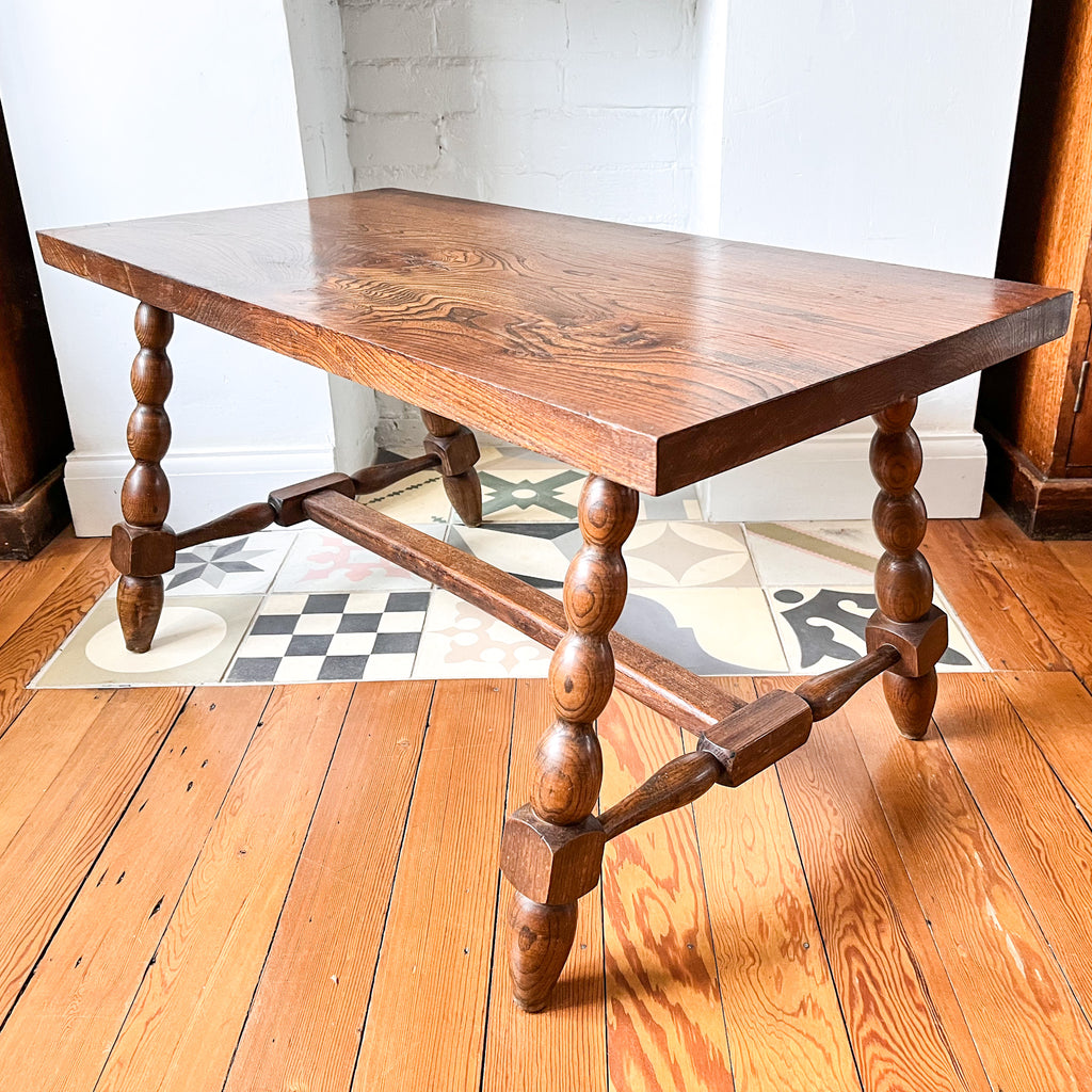 Vintage French Bobbin Coffee Table / Bench