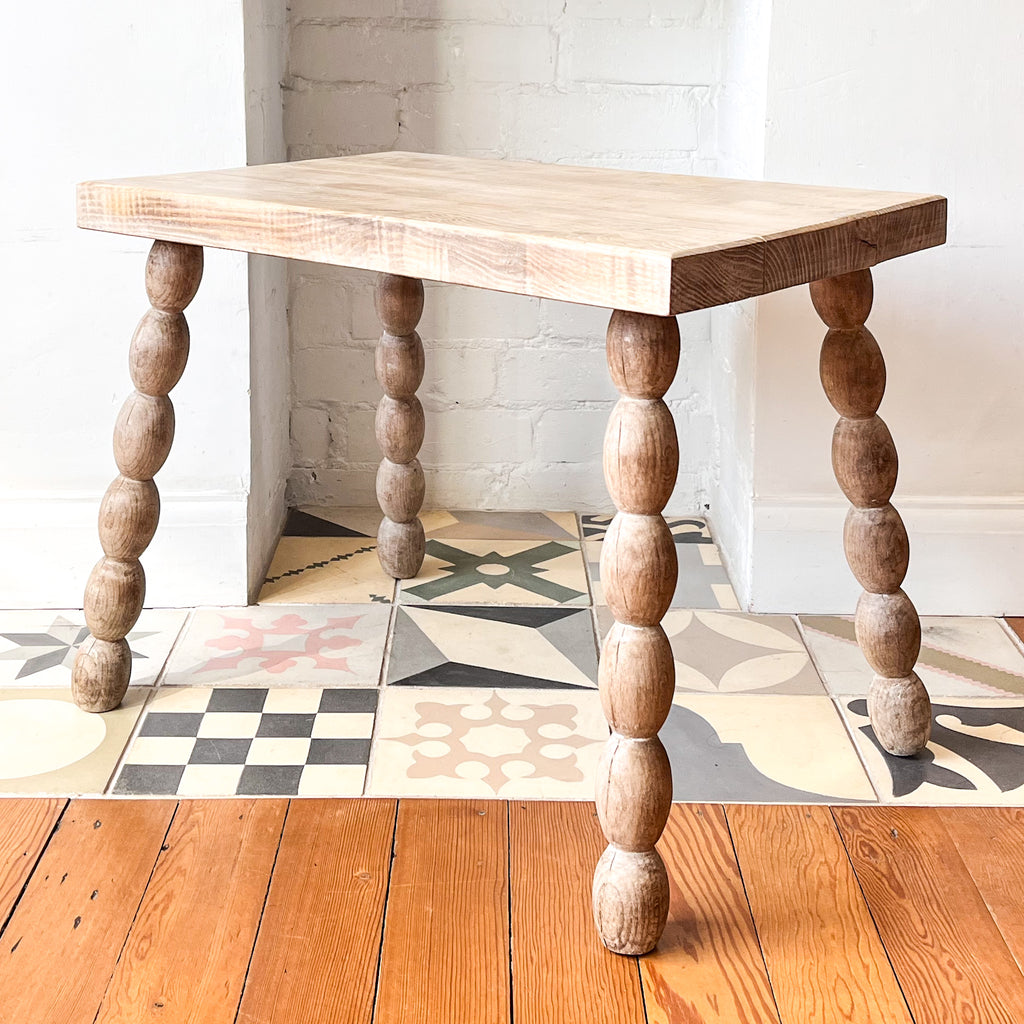 Antique French Bobbin Side Table
