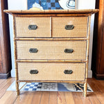 Load image into Gallery viewer, Antique Bamboo Chest Of Drawers
