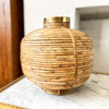Gabriella Crespi Style Pencil Reed And Brass Vase