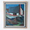 Swedish Oil On Canvas, Farm House, Signed