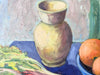 Swedish Oil On Board, Still Life With Fruit, Signed