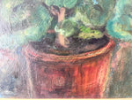 Load image into Gallery viewer, Swedish Oil On Board, Lisa&#39;s Pelargoniums, Signed
