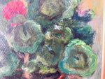 Load image into Gallery viewer, Swedish Oil On Board, Lisa&#39;s Pelargoniums, Signed
