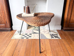 Load image into Gallery viewer, Mid Century Wicker Coffee Table / Side Table
