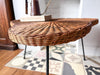 Mid Century Wicker Coffee Table / Side Table