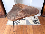 Load image into Gallery viewer, Mid Century Wicker Coffee Table / Side Table
