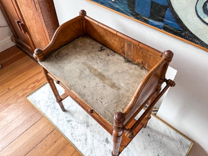 Miniature French Antique Faux Bamboo Washstand