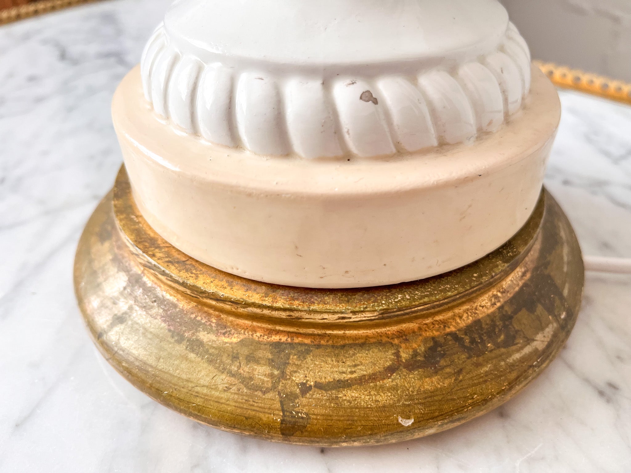 Mid Century Spanish Ceramic Table Lamp By Manises