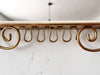 Mid Century French Wall Mirror In A Brass Frame