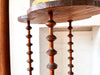 French Antique Side Table With Spindle Supports