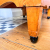 Early 20th Century Marble Top Birch Veneer Swedish Dresser Encrusted With Mother Of Pearl