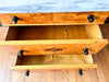 Early 20th Century Marble Top Birch Veneer Swedish Dresser Encrusted With Mother Of Pearl