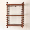 French Vintage Painted Shelf With Spindle Supports