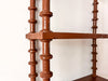 French Vintage Painted Shelf With Spindle Supports