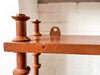French Vintage Painted Shelf With Spindle Supports