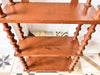 French Vintage Painted Shelf With Spindle Supports