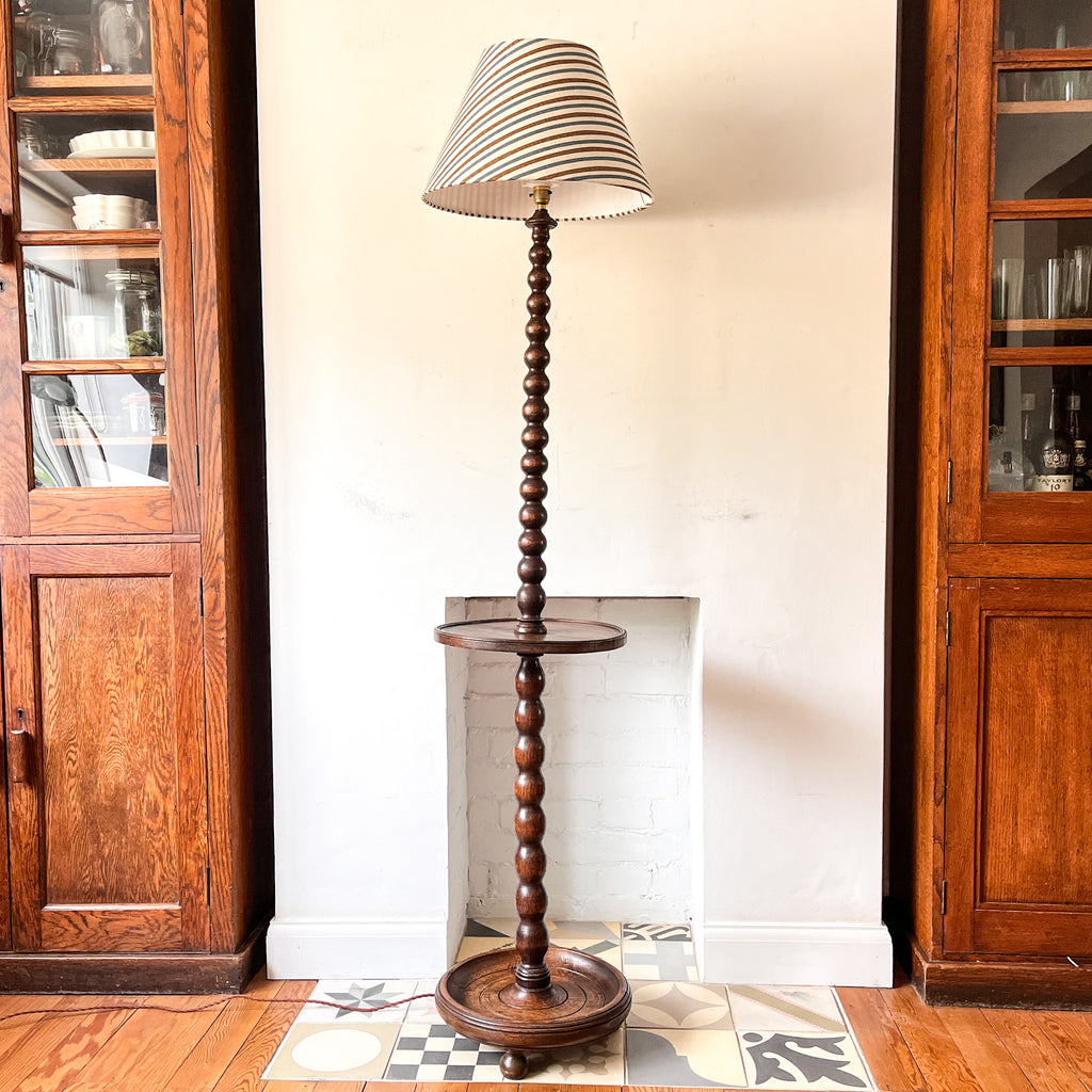 French Vintage Bobbin Floor Lamp