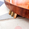 RESERVED - Mid Century Swedish Brass Floor Lamp With Two Fabric Shades