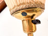 RESERVED - Mid Century Swedish Brass Floor Lamp With Two Fabric Shades