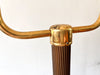 RESERVED - Mid Century Swedish Brass Floor Lamp With Two Fabric Shades