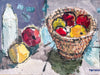 Still Life With Fruit, Swedish Oil On Canvas, Signed