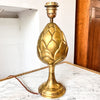 French Vintage Solid Brass Artichoke Table Lamp